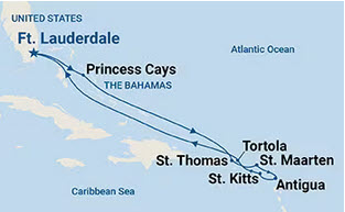 alternate map of cruise