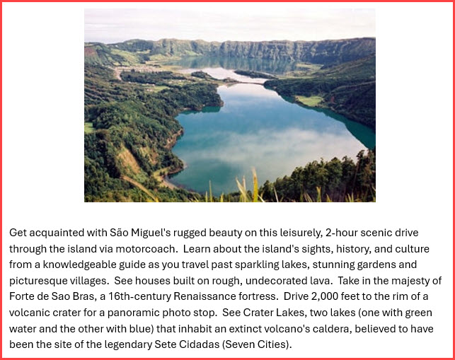 excursion description