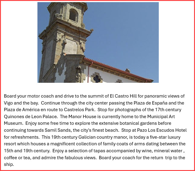 excursion description