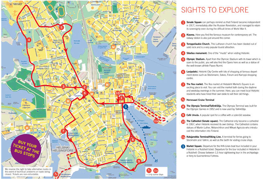 picture of helsinki bus route